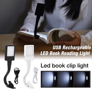**包郵** led閱讀燈 書夾子USB燈 充電床頭燈 三檔護眼閱讀檯燈 [平行進口]