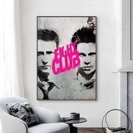 M-Movie F-Fight Club Poster Canvas painting poster with prints Home bedroom living room decoration g