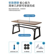 Two-Person Computer Desk Desktop Student Household Bedroom Simple Desk Rental Corner Study Table and Chair Rental Table