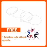 Ukulele White Nylon Guitar 4 Strings with Free ukulele Capo (RANDOM)