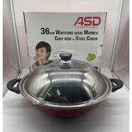 ASD 36cm Whitford (usa) Marble + Chef Wok + Steel Cover