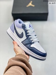 AJ1 Air Jordan 1 Low白紫配色，經典設計，簡約百搭