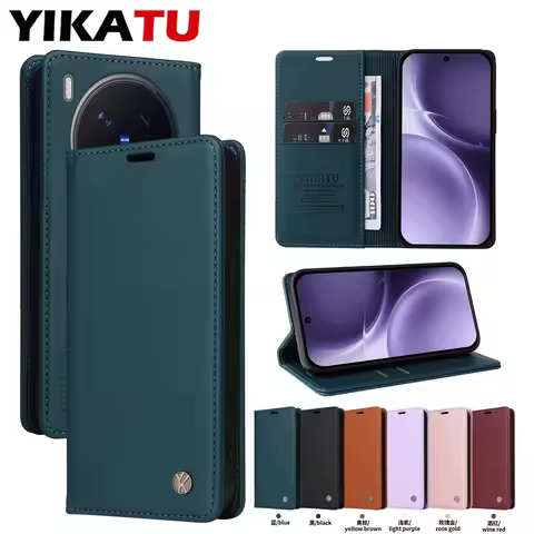 Wallet Leather Case For VIVO X300 X200 FE X100 Pro S18 5G S16 T4X T3X V50 V60 Lite V40 SE V30E V30 V