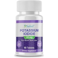 US Direct Mail Safrel Potassium Iodide Stable Iodine 65mg * 60 Tablets Potassium Iodide Thyroid 7.27