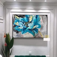 TRANH CANVAS - TRANH TREO TƯỜNG PHÒNG KHÁCH - TRANH PHÒNG NGỦ - TRANH TREO TƯỜNG HOA XANH(TẶNG KÈM Đ