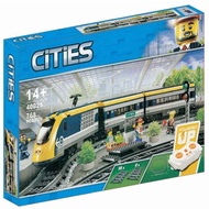 [LEGO] Tương thích với LEGO City Series Xe hành khách 60197 Mô hình khối xây dựng xe lửa điều khiển 