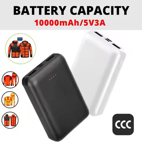 Power Bank 10000mAh/5V3A Portable Charging Powerbank Can Be Used To Heat Jackets Vests And Underwear