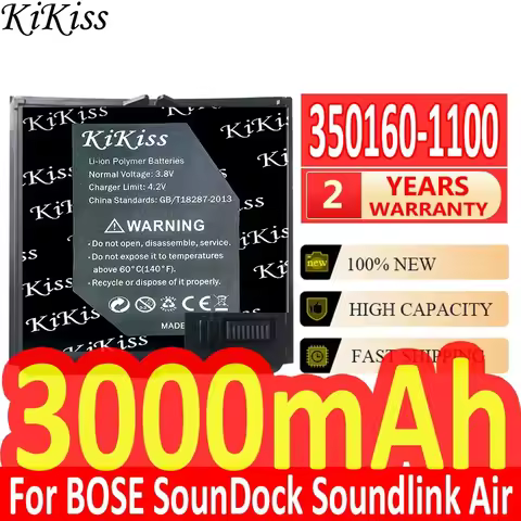 3000mAh Bluetooth Speaker Battery for BOSE SounDock Soundlink Air, 350160-1100 002/300770-001 - Enha