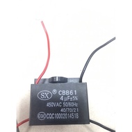 KIPAS CEILING FAN CAPACITOR CONDENSOR 4 UF 4UF 450 V 450 SX