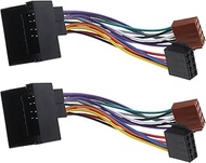 2PCS Car Stereo Radio ISO Wiring Harness Adaptor Compatible with Mini One/Cooper S Z3 E36/37 E36/38 