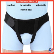 Hernia Belt Truss for Man Inguinal Removable Pads Effective Support Adjustable Waist Strap