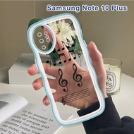 Casing For Samsung Galaxy Note 10 Plus 20 Ultra 9 8 Note10 Lite Soft Case Musical Note Pattern Shockproof Phone Cover Silicone Softcase