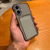 CASING iPhone 16 Pro Max 16 Plus 15 Pro Max 14 Pro Max 13 Pro Max TPU Case Insert Card Phone Case