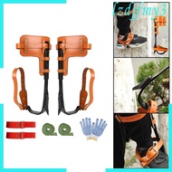 [Lzdjlmy3] Tree Climbing with Gloves Straps Tree Climbing Equipment Tree Spikes Tree Gripper for Climbing Trees Cutting Tree Camping