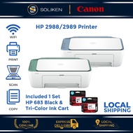 HP DeskJet Ink Advantage 2988/2989 Wireless All-in-One Printer (WiFi, Print, Copy, Scan) - HP683 Ink