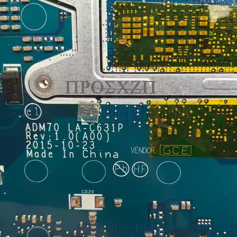 CN-00VJ1G 00VJ1G 0VJ1G High Quality For E5470 Laptop Motherboard LA-C631P Mainboard With SR2EU I3-61