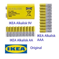 [Ready Stock] IKEA Battery Alkaline Bateri AA AAA 1.5V 3V 9V LR6 LR03 6LR61 CR2032 ALKALISK for Toy/