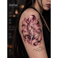 ZenTan Taotie Guardian Temporary Tattoo | Ancient Chinese Mythical Beast | Color & Black White Energ