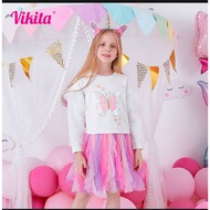 👗 (2/3Y-7/8YY) BLOUSE SWEATSHIRT DRESS KANAK- KANAK PEREMPUAN RAYA /JALAN / HARIAN ( KIDS GIRL PRINC