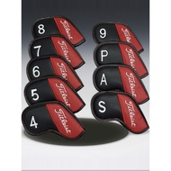 Golf Club cover Iron Cap cover Iron Set Protective cover Club cover Lychee Pattern Magnetic Iron Set