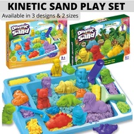 Kinetic Sand Play Set for Kids | Sensory Sand Toy with Molds | Dinosaur Mermaid Animal | Age 3+