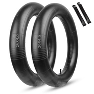 MOHEGIA Fat Bike Inner Tubes: 20x4.0/26x4.0 Inch E-Bike Fat Bicycle Inner Tube AV 32mm Schrader Valv