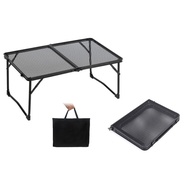LIXADA Camping Folding Table Outdoor Picnic Table Foldable Beach Table Mesh Top Grill Table