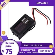 [WR MALL] ที่ชาร์จโทรศัพท์มอเตอร์ไซค์ USB มอเตอร์ไซค์ มาตรวัดแรงดันไฟ DC12V