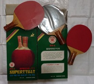 Collectible Vintage DHS PF4 Speciality Super TT Bat Table Tennis Bats 中古紅雙喜乒乓球拍
