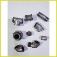 ∝ ✲ ◡ 1 1/4 1 1/ 2" 2" GI elbow, GI tee, GI Street Elbow, GI Elbow 45, GI coupling, GI cap, GI plug