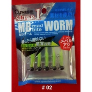 Opass Super 1 MB Mad bite Worm with jig head