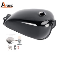 On SALE Cafe Racer Fuel Gas Tank 9L / 2.4 Gal for Suzuki GN125 GN 125 250 - Gloss Black