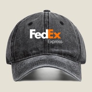 2025FedEx Express company logo with orange and purple color scheme Unisex Adjustable Vintage Basebal