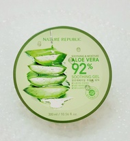 READY STOCK Nature Republic Aloe Vera 92% Soothing &amp; Moisture  Gel 300ml