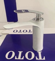 TOTO  全銅冷熱水水龍頭 白拼銀  1200g