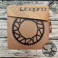 Chainring litepro crank teeth black 50 52 54 T disc