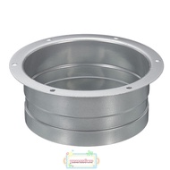 IYUSENSS6W Metal Straight Pipe, 3/4/5/6/8 inch Galvanized Iron Duct Connector Flange, Kitchen Flange