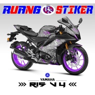 YAMAHA R15V4 STRIPING STICKER MOTIF 3 / SEMIFULL / STOCK / STICKER / STICKER / STRIPING / R15 / R15 
