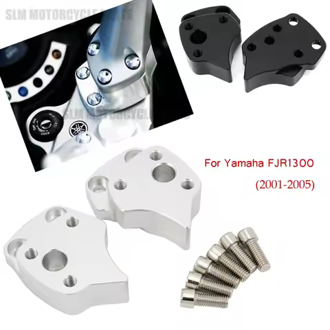 25mm Handlebar Riser For Yamaha FJR1300 FJR 1300 2001 2002 2003 2004 2005 Silver Handle Bar Risers M