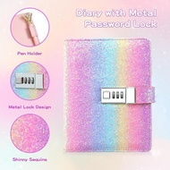 R3S ialili Diary Notebook Journal Notes B6 256 Pages With Lock - F-5 R3WS