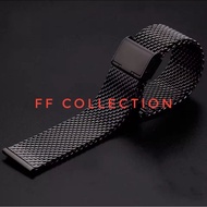 HITAM Ff COLLECTION black sand chain watch Strap full size original 8MM 10MM 12MM 14MM 20MM 22MM