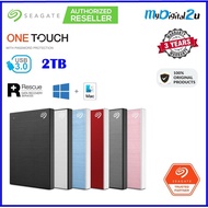 Seagate 2TB One Touch With Password Portable External Hard Drive USB 3.0