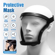 (Malaysia In Stock) Transparent Full Fcae Mask Face shield Acrylic Anti Fog Dustproof Googles Face Protection Mask Facial mask face shield masin rumput
