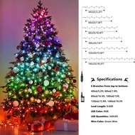 Christmas Tree Lights for 7ft 9ft with Remote - 540 LED RGB Timer Memory Function, Color Changing Ra