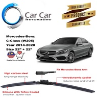 Mercedes-Benz C-Class (W205) Wiper, Wiper Blades , Car Windshield, Year 2014-2020 ( 1 pair -Size 22/