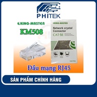 Box of 100 RJ45 Cat5e Kingmaster KM058 network bead presses