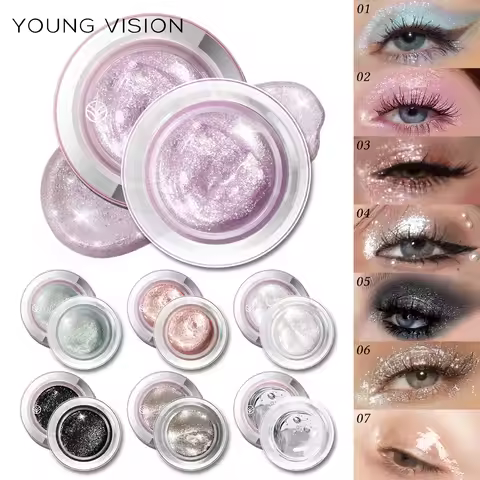 High-Shine liquid,Shimmering Natural Contour Makeup,Quick-drying,Long-lasting illuminating Liquid Ey
