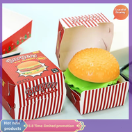 Graceful Simulation Burger Stress Relief Toy Stress Ball 3D Squishy Hamburger TPR Decompression Squeeze Ball Sensory Gifts Party Adults