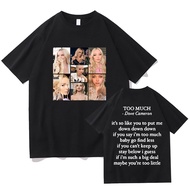 Dove Cameron Too Much Summer Casual Fashion Round Neck Niche Loose Casual T-Shirt Unisex Top