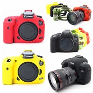 Silicone Case Skin Cover DSLR Camera Bag For Canon EOS R 6D 7D 5D Mark II III IV 200D 80D 750D 4000D 5D4 SL2 T100 T7i 7DII